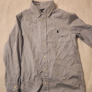 Ralph Lauren blue button down shirt